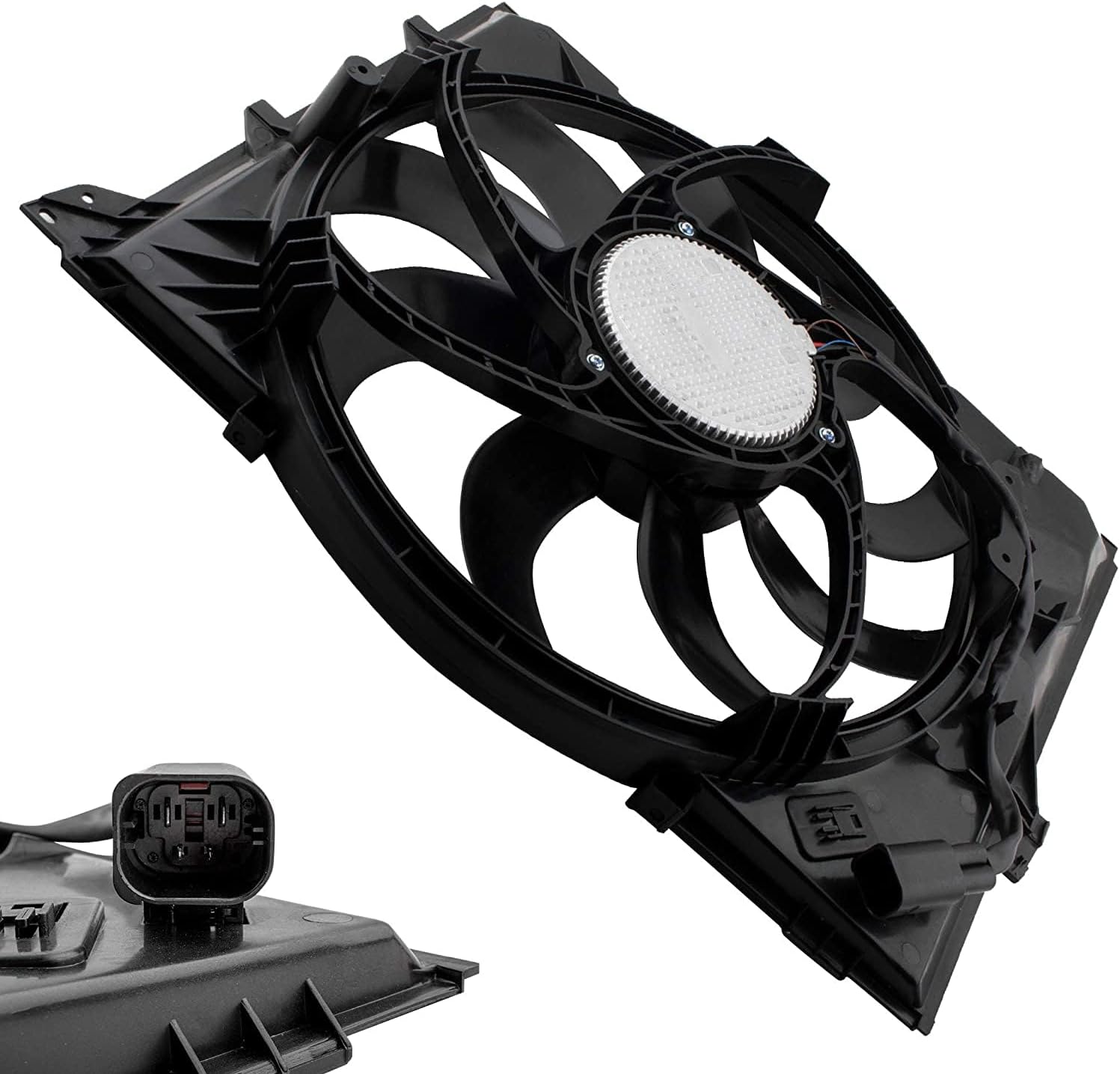 Conjunto de ventilador de refrigeración para BMW 128i 325i 328i Base Coupe Sedan Wagon Luxury Modern Sport 330i xDrive Reemplazo # 17427562080