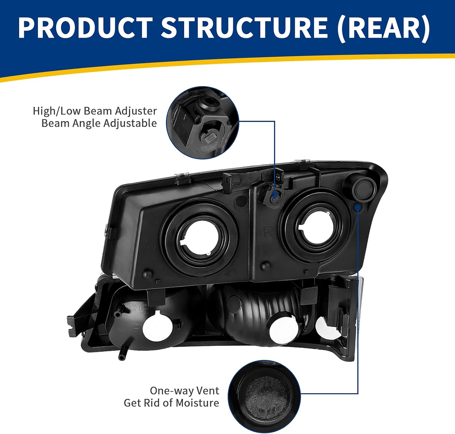 DWVO Combo de faros y luces traseras compatible con Chevy Silverado 1500 250003-06 Silverado 1500 HD 2500 HD 2500 HD 350007 Chevy Silverado Classic