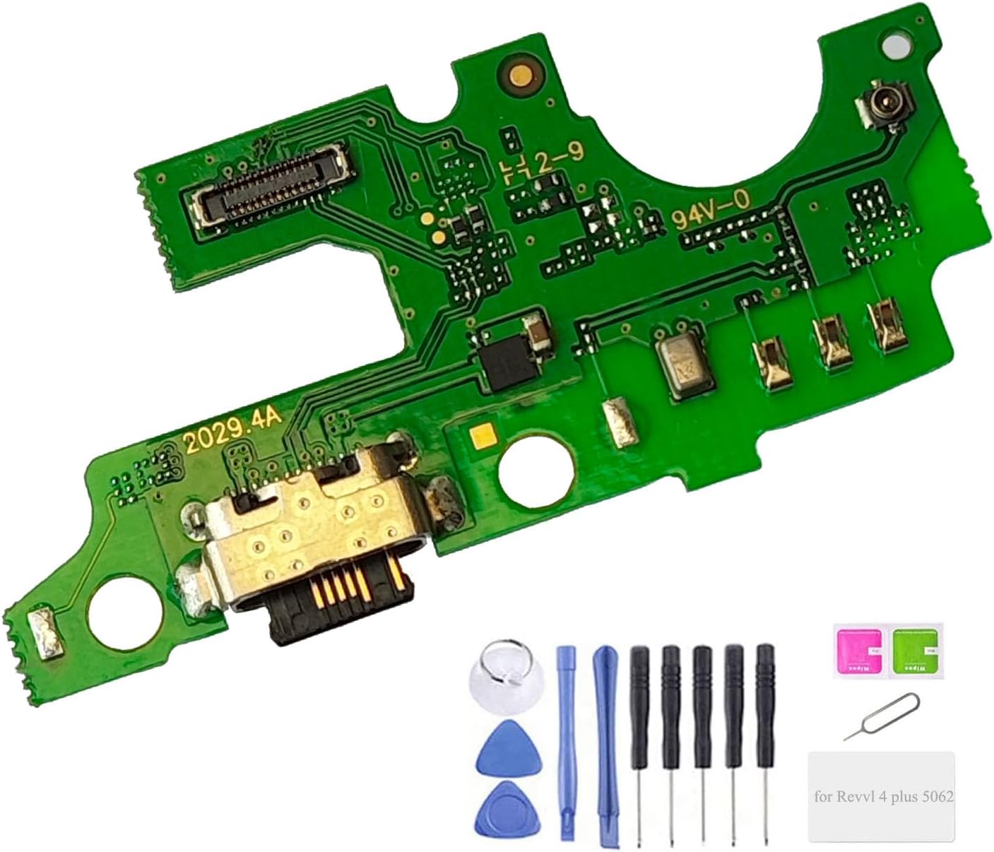 Revvl 4 Plus 5062 Piezas de repuesto para puerto USB de carga para T-Mobile Revvl 4 Plus 5062 5062W 5062Z 6.5 pulgadas (no apto para Revvl 4 5007