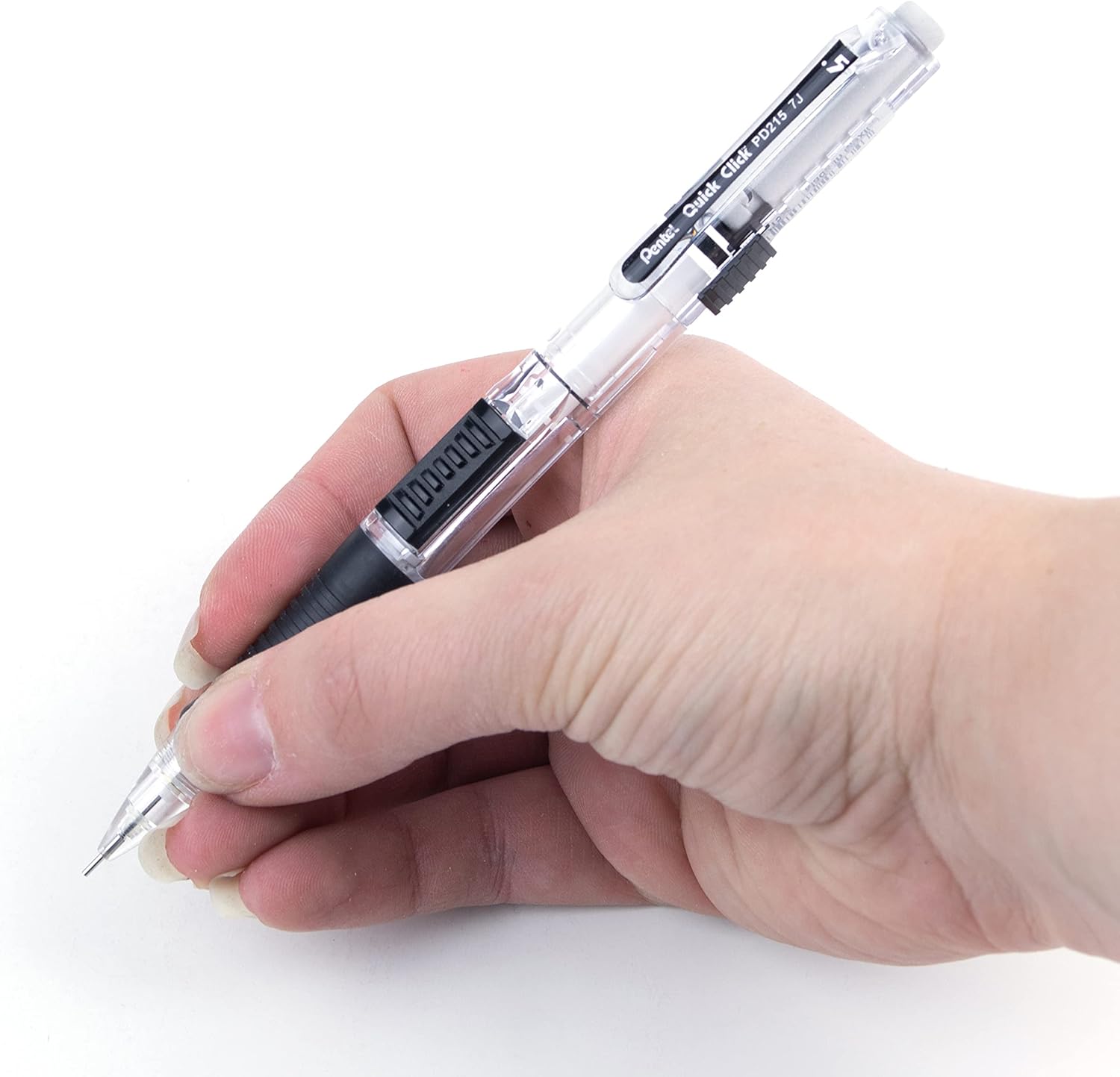Portaminas Pentel Quick Click, Negro Paquete de 12