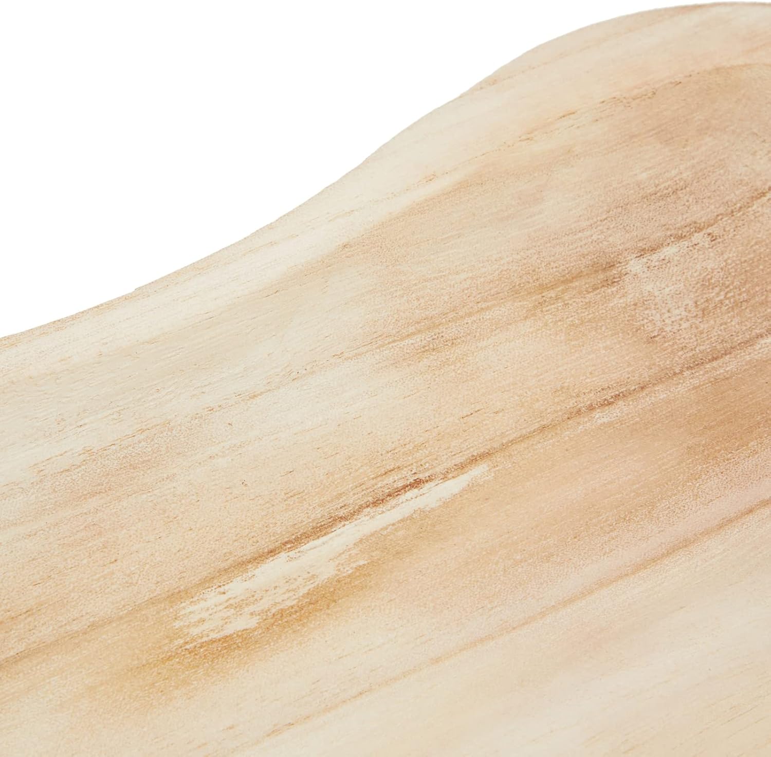 Okuna Outpost Cuencos de madera hechos a mano para decoración, centro de mesa de madera de Paulownia en 8 formas (11 x 16 pulgadas)