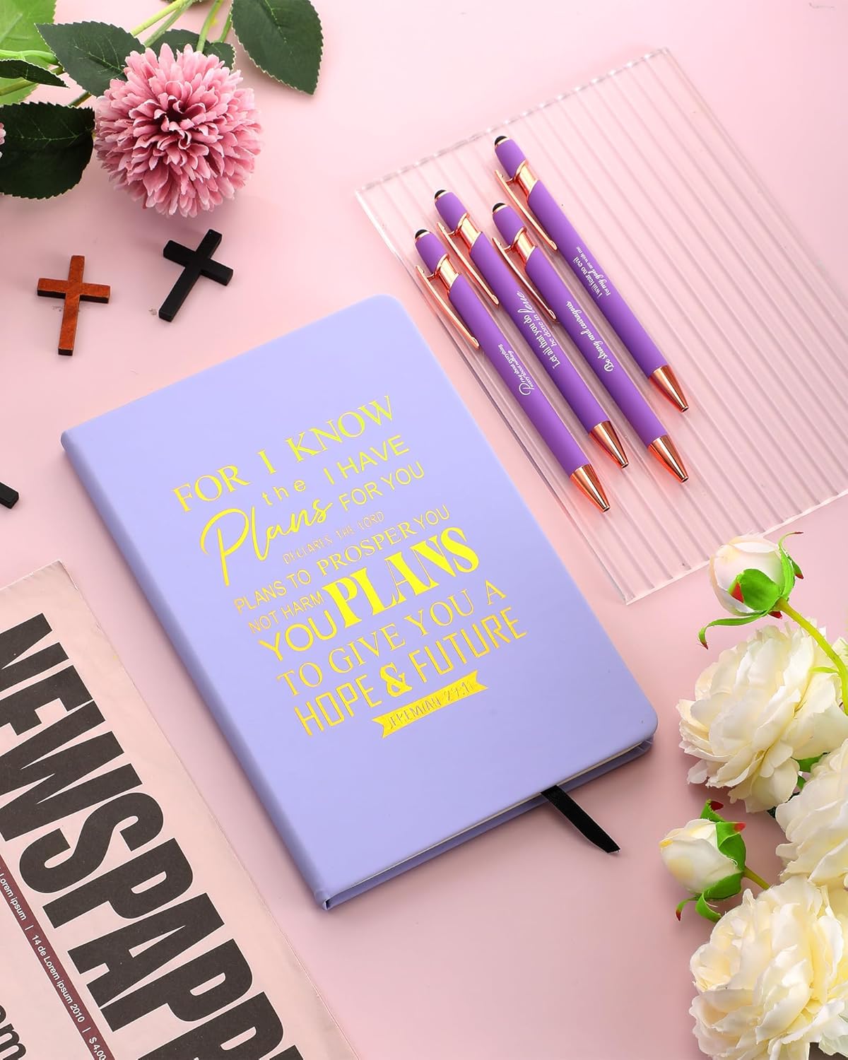 5 unidades de regalos cristianos para mujeres, regalo para el Día de la Madre, cuaderno religioso inspirador, regalos para mujeres, cuaderno de