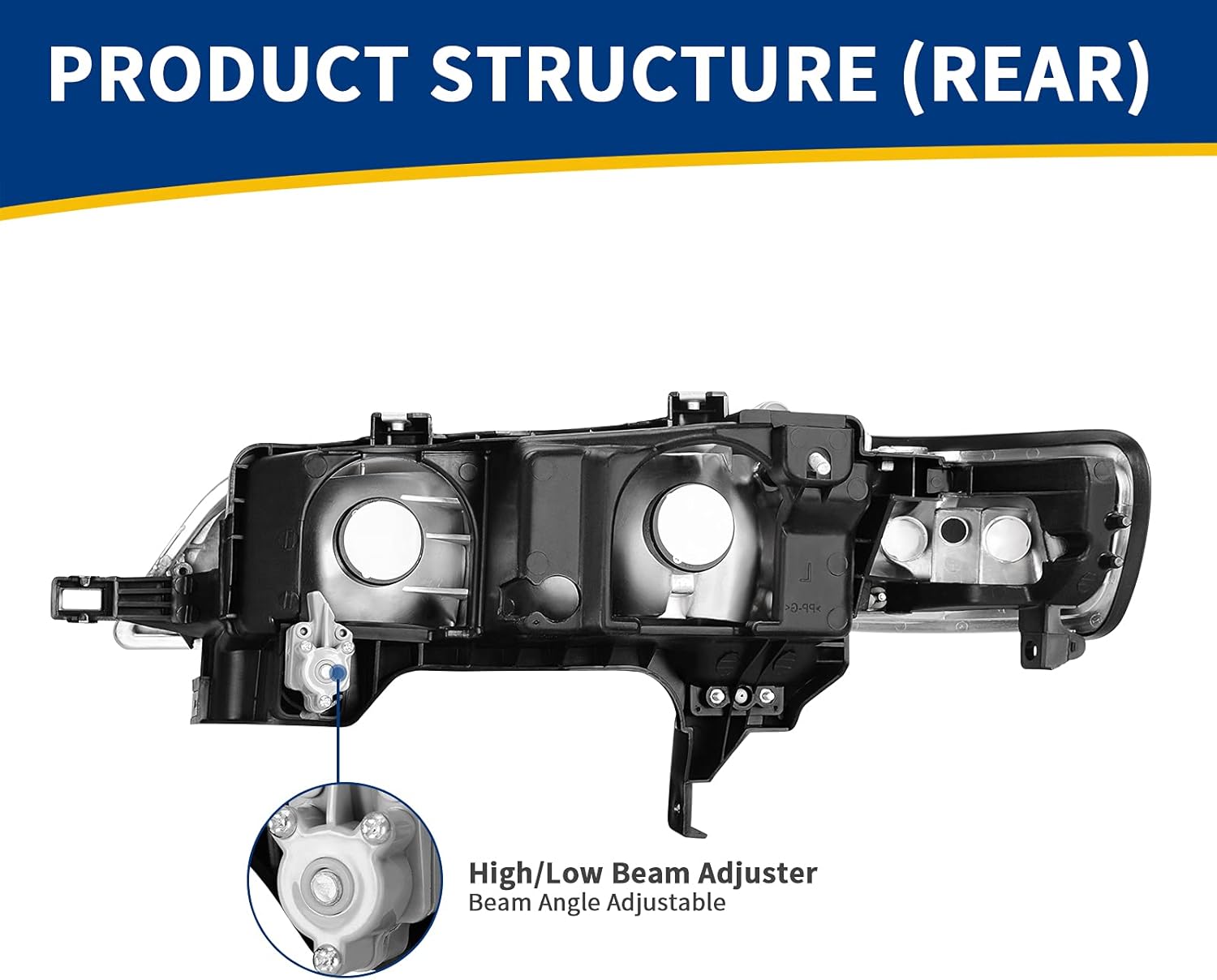 AUTOSAVER88 Conjunto de faros delanteros compatible con Accord 1994 1995 1996 1997 lado del conductor y del pasajero
