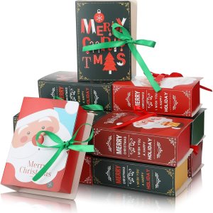 Outus 12 cajas de galletas de Navidad, cajas de chocolate para panadería, cajas para hornear, cajas de lata de galletas, cajas de golosinas para Outus 12 cajas de galletas de Navidad, cajas de chocolate para panadería, cajas para hornear, cajas de lata de galletas, cajas de golosinas para