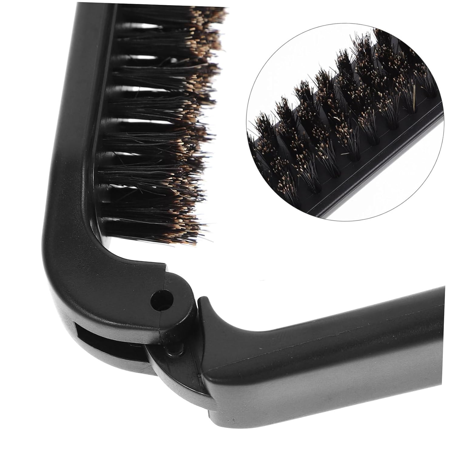 FOMIYES Cepillo plegable para barba, cepillo de pelo de bolsillo, cepillo de limpieza para barba, cepillo de aseo de barba plegable para cabello,