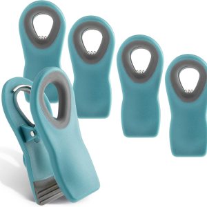 Cook with Color – Clips imantados para bolsas de cocina, de comida, de patatas fritas con cierre hermĆ©tico 5 unidades (color aguamarina) Cook with Color – Clips imantados para bolsas de cocina, de comida, de patatas fritas con cierre hermĆ©tico 5 unidades (color aguamarina)