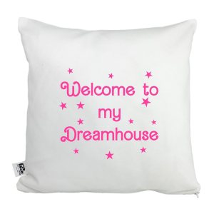 Moonlight Makers, Welcome To My Dreamhouse, Decorative Pillow Case, 100% Cotton Canvas Pillowcase, Farmhouse Decor, Gift for Home, Funny Design Moonlight Makers, Welcome To My Dreamhouse, Decorative Pillow Case, 100% Cotton Canvas Pillowcase, Farmhouse Decor, Gift for Home, Funny Design