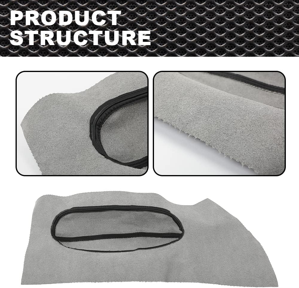 Cubierta de cuero para tarjeta de inserción de panel de puerta, compatible con VW Beetle 1998-2010, 2 unidades, color negro