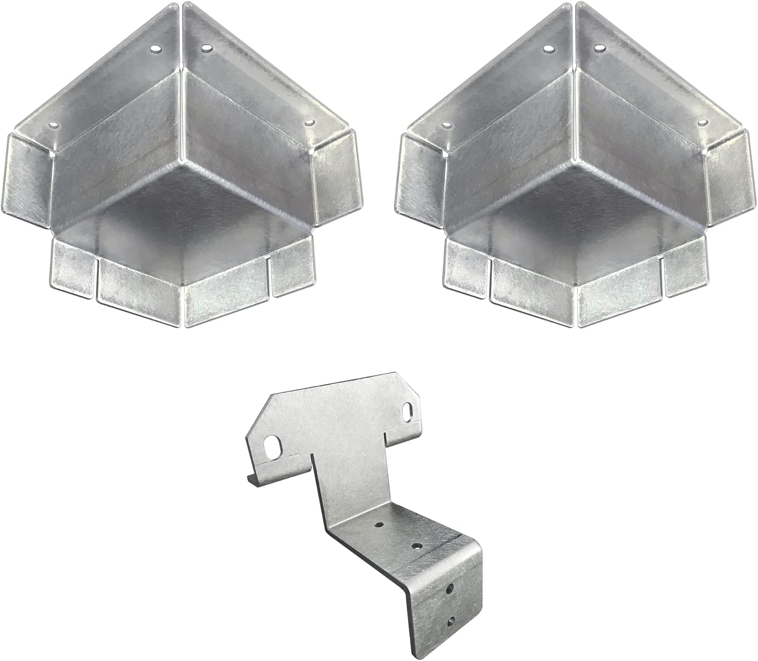 Kit de marco de pernos de acero para contenedores de envíolatas de mar, 2 cubiertas de fundición de esquina con soportes de acero (aluminio, 2