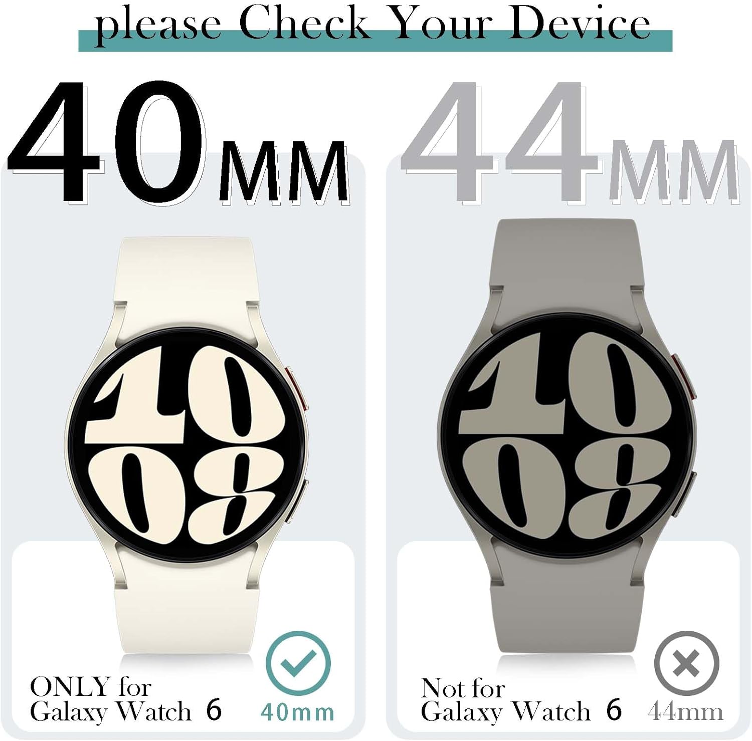 Paquete de 4 + 4 fundas brillantes para Samsung Galaxy Watch 6 y protector de pantalla de 1.575 pulgadas1.732 pulgadas, vidrio templado antivaho y