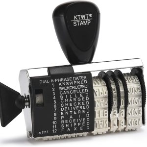 12 Sello de goma de fecha de frase, 12 Mensajes de oficina de uso frecuente, Sello de fecha de goma, Mes en letras, Día y año en números 12 Sello de goma de fecha de frase, 12 Mensajes de oficina de uso frecuente, Sello de fecha de goma, Mes en letras, Día y año en números