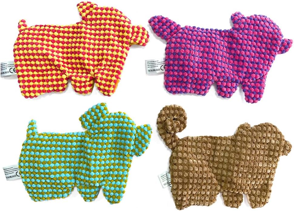 AZSSMUK Lindo juguete para perros sin relleno para razas pequeñas y medianas, divertido para cachorros de interior con papel chirriante suave y