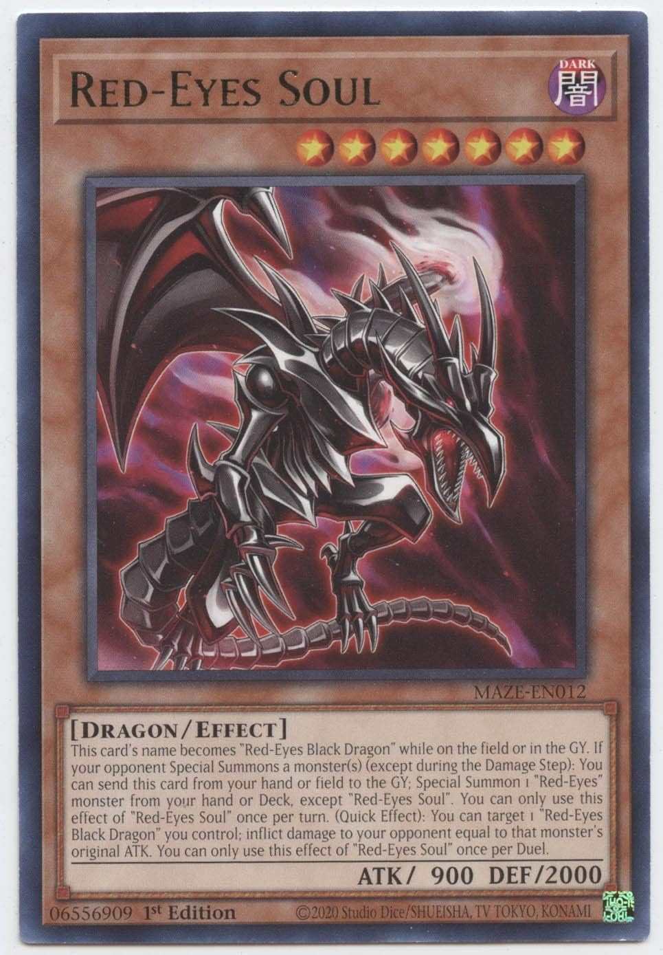 Yu-Gi-Oh! Alma de ojos rojos – MAZE-EN012 – Rare – 1 edición