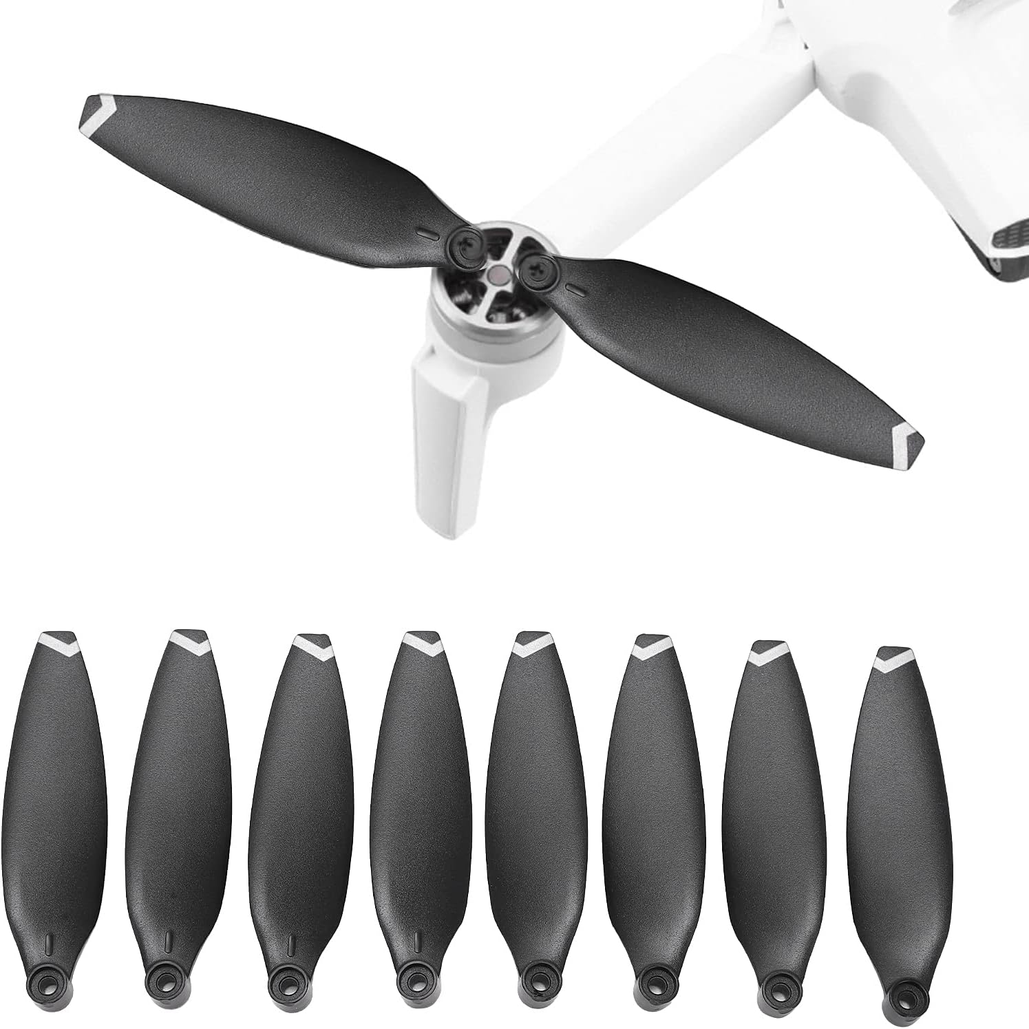 Oumefar 8 cuchillas para drone de bajo ruido y liberación rápida, accesorios de hélices de repuesto, accesorios para cuadricóptero para FIMI X8 Mini