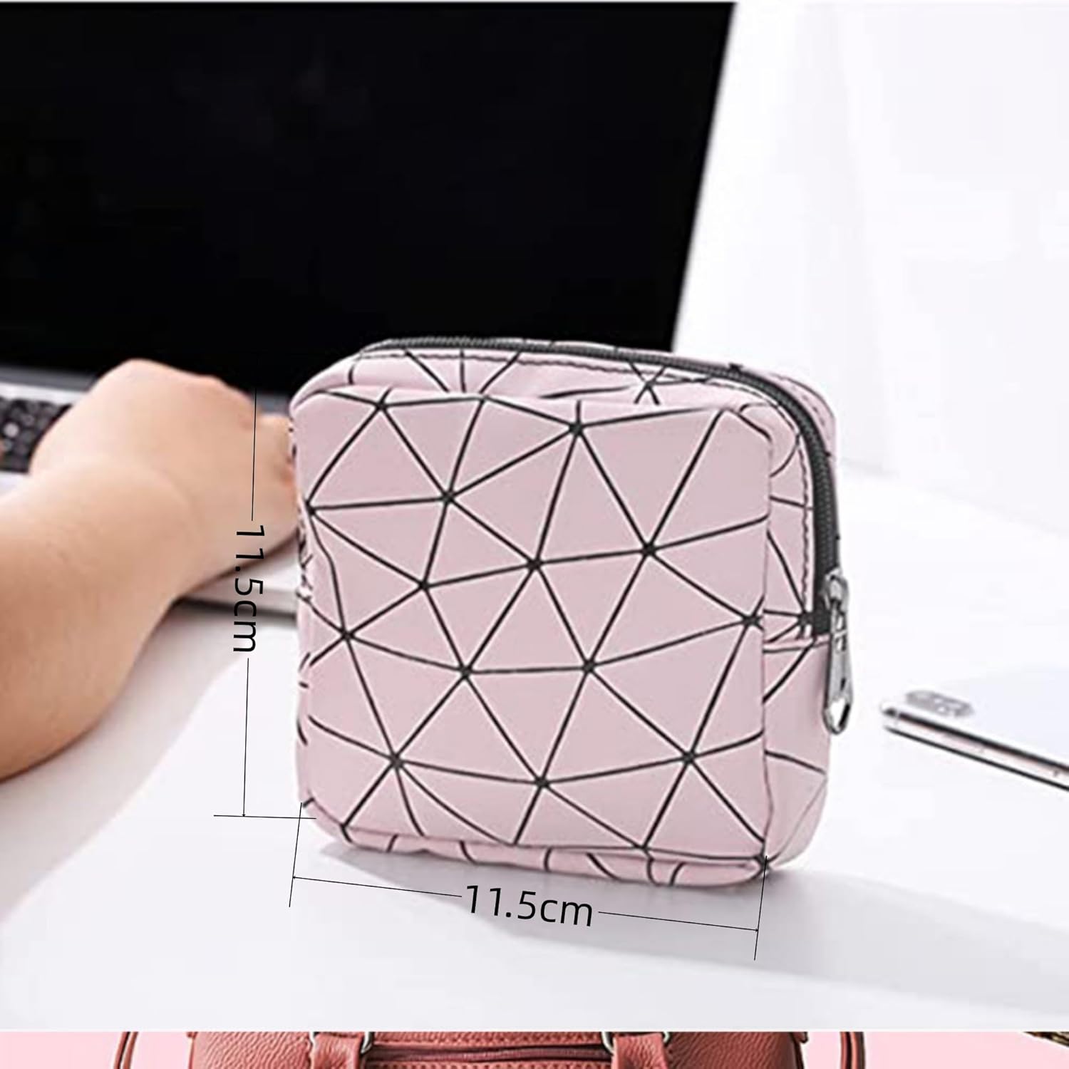 Bolsa de almacenamiento de servilletas sanitarias, bolsa de taza menstrual, bolsa de período para adolescentes y niñas, almohadilla menstrual