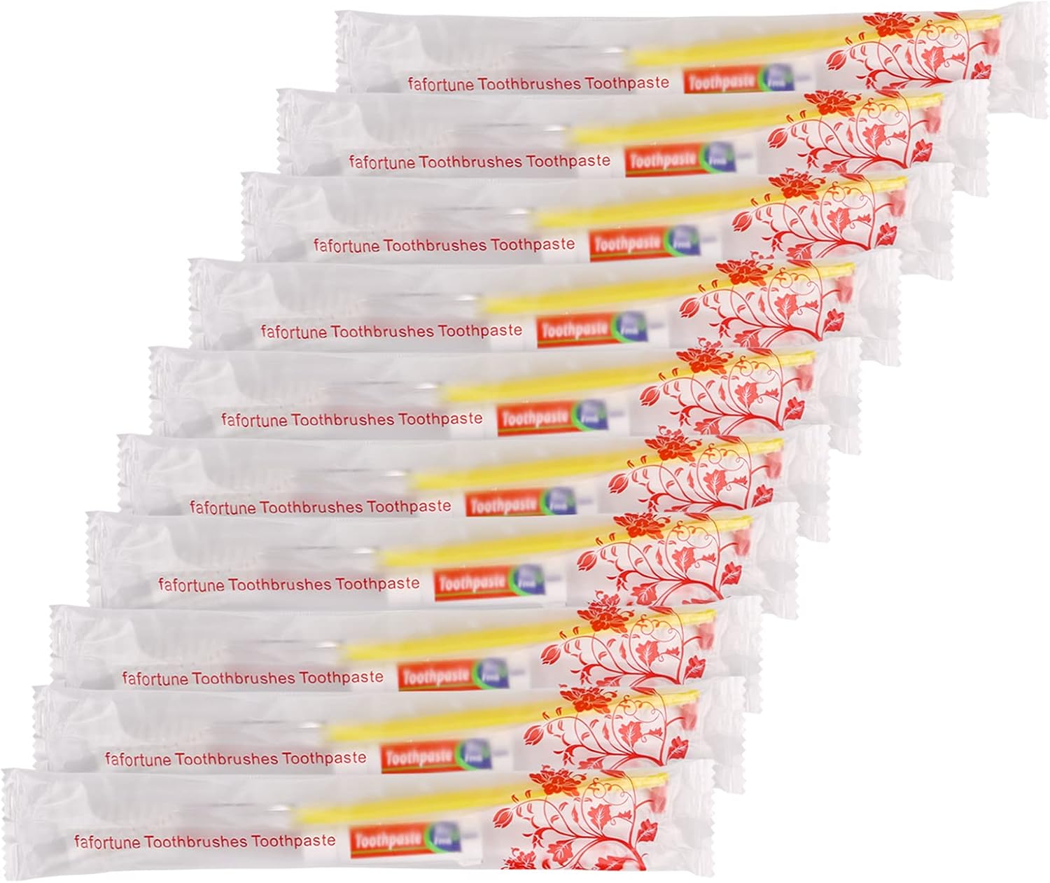 Cepillos de dientes desechables con pasta de dientes (5 colores) (500)