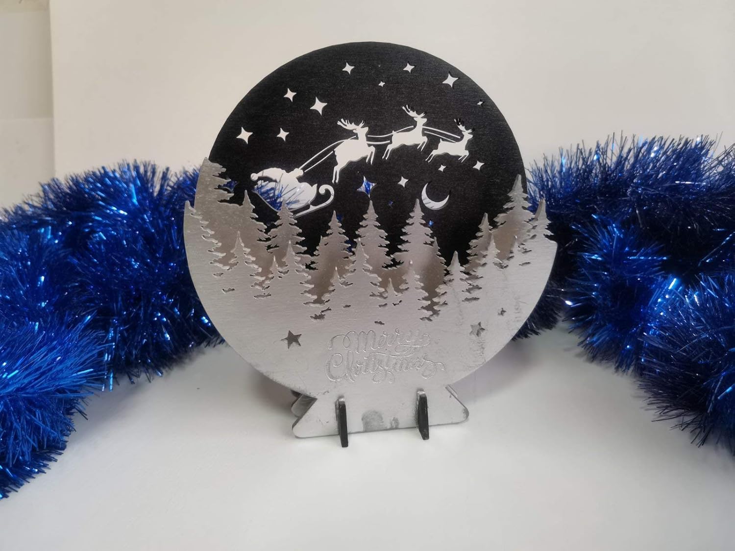 SABA Home Decor Tarjetas de Navidad 3D de madera para regalo tarjeta de felicitación desplegable con felicitaciones personalizadas a tus amigos y