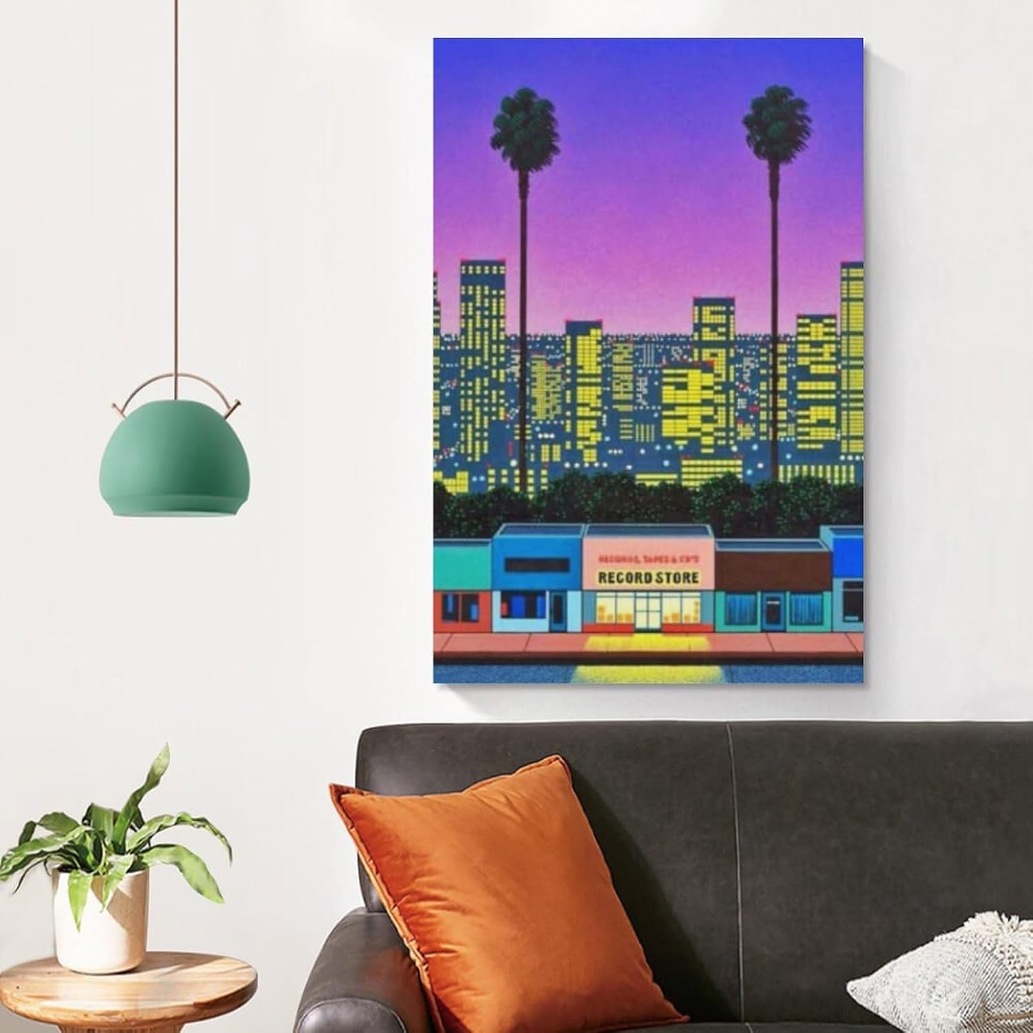 Pintura de paisaje retro moderna estilo pop Nagai Hiroshi Home Bar decoración de pared (6) pósteres e impresiones de pintura en lienzo para