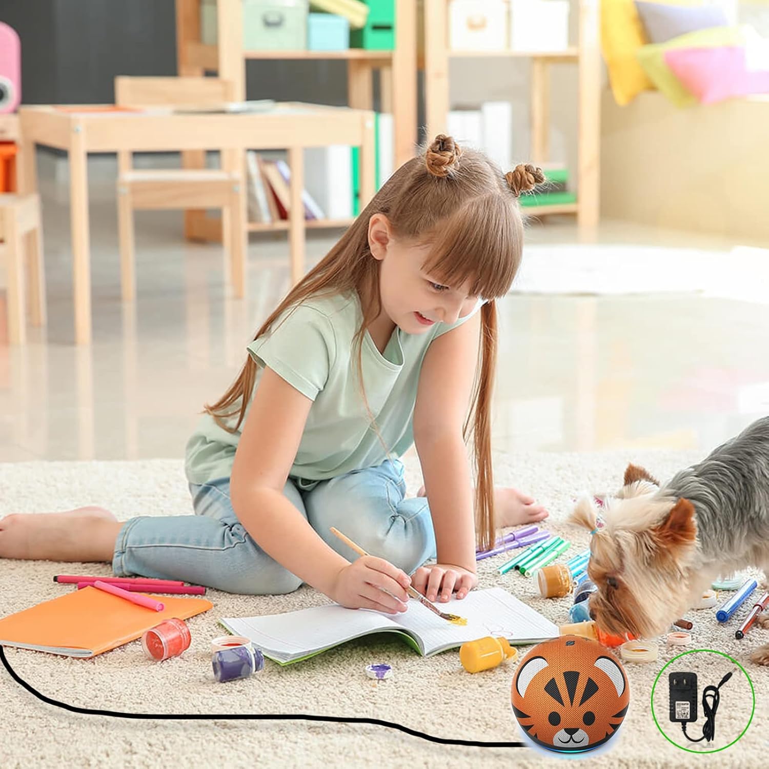 Cable de alimentación de repuesto para altavoz Alexa Dot 4 generación3 generación5 generación 2022, Show 5 2 generación 2021, adaptador de cargador