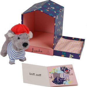 Manhattan Toy Bed & Biscuit Frenchie – Casa de perro de peluche con mini-libro de cuentos en cajón oculto Manhattan Toy Bed & Biscuit Frenchie – Casa de perro de peluche con mini-libro de cuentos en cajón oculto