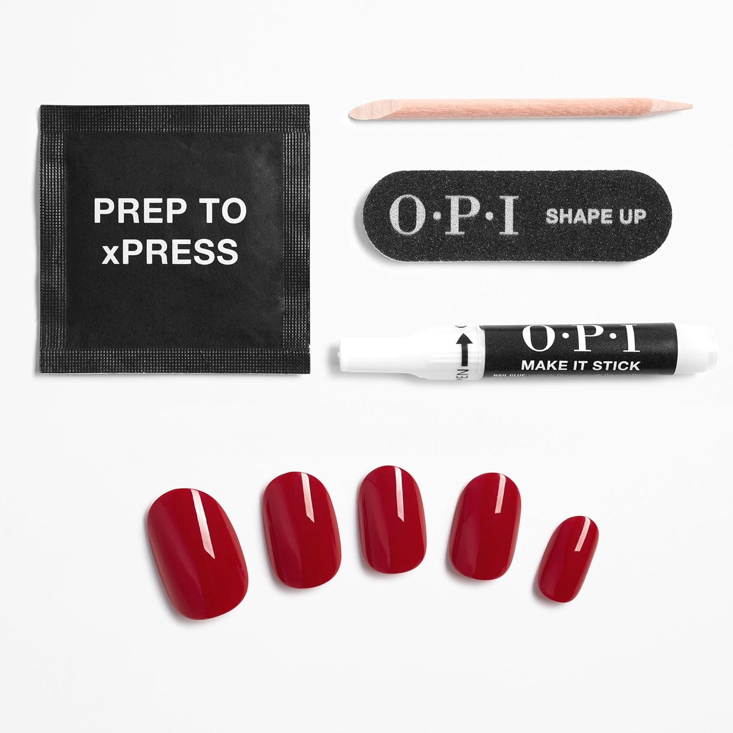 OPI xPRESSON – Uñas a presión, hasta 14 días de uso, manicura de salón tipo gel, veganas, embalaje sostenible, con pegamento para uñas, uñas