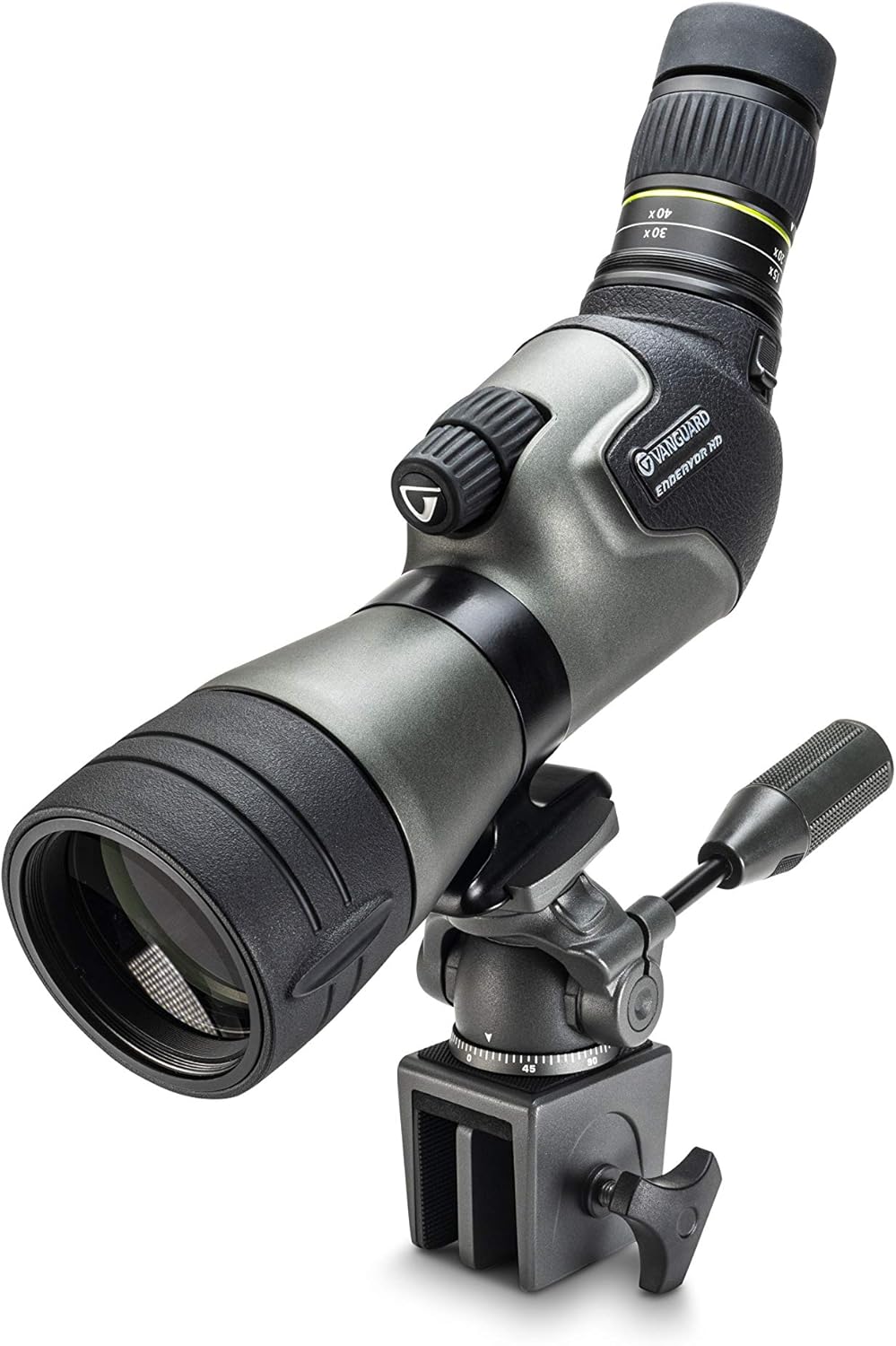 VANGUARD VEO2PH-28WM – Soporte de ventana de metal con cabezal panorámico y placa de liberación rápida compatible con Arca, gris oscuro