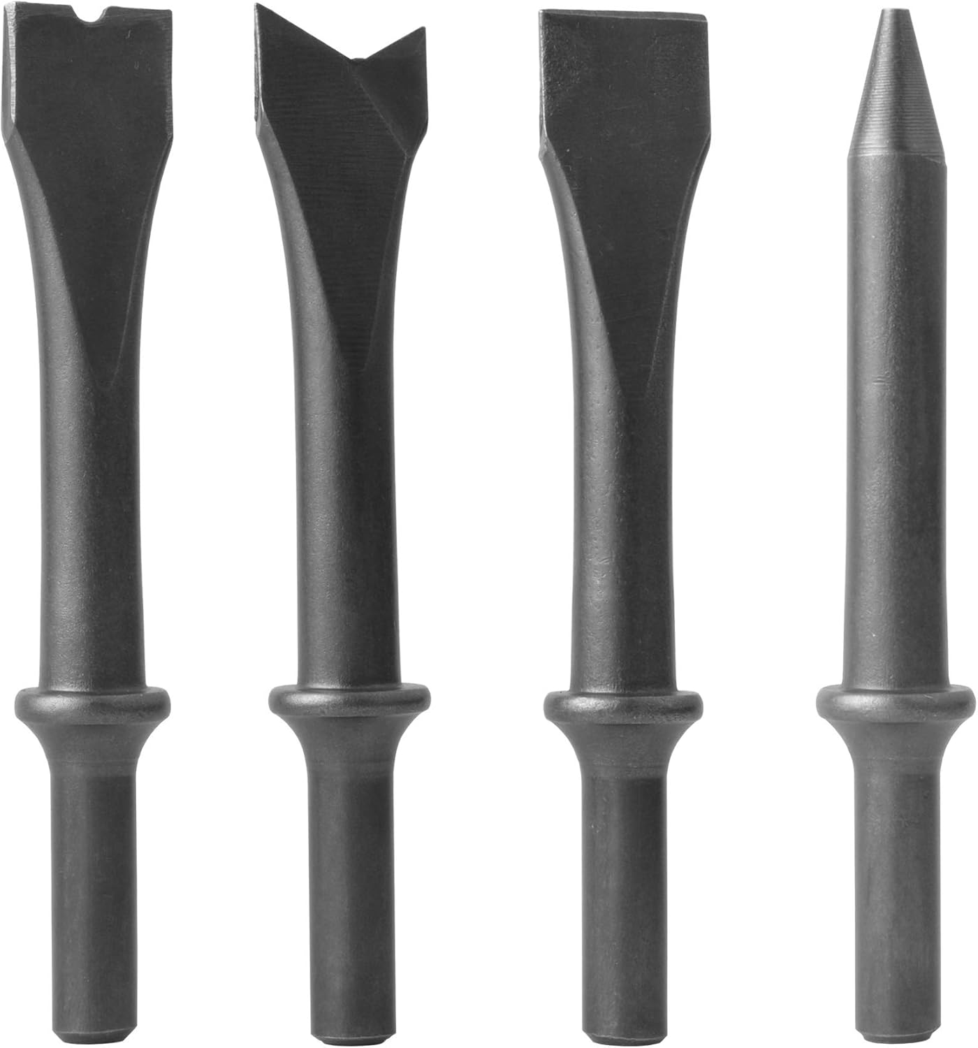 PROSHI Kit de martillo neumático de 5.906 in 4 cinceles, 4500 BPM, herramienta neumática de pala de martillo, herramienta neumática de pala de