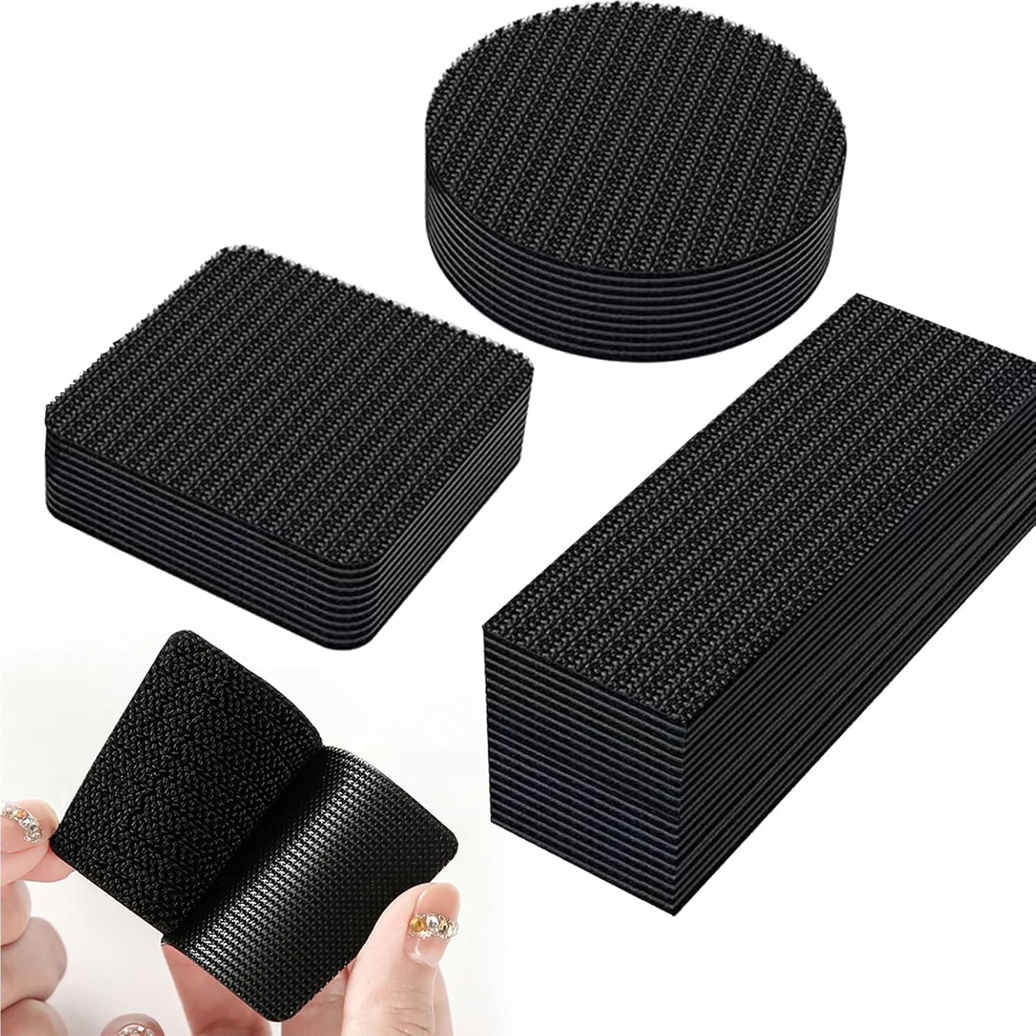 18 piezas de agarre para alfombras para suelos de madera dura, adhesivos de doble cara debajo de la alfombra, agarres antideslizantes para alfombras