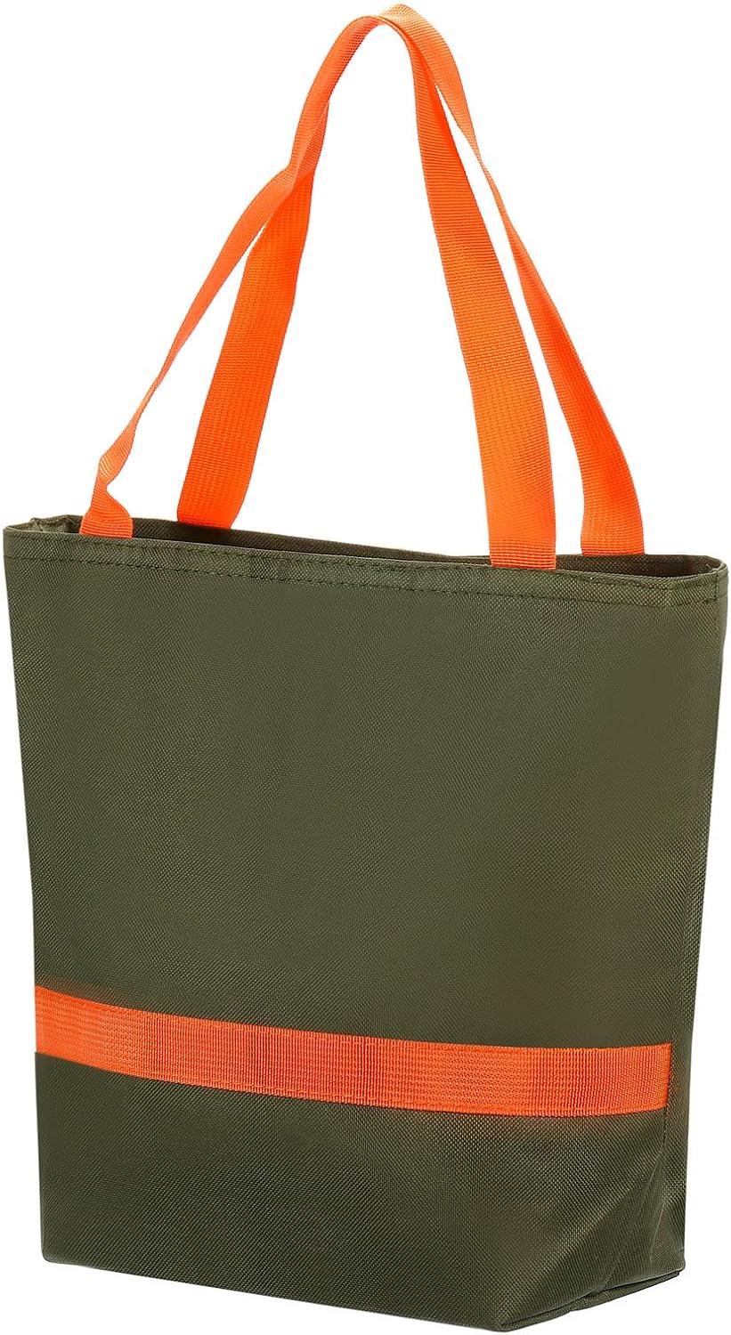 PATIKIL Lonchera para mujereshombres, bolsa térmica térmica reutilizable de 11 x 5.5 x 8.3 pulgadas para el trabajo, picnic al aire libre, verde
