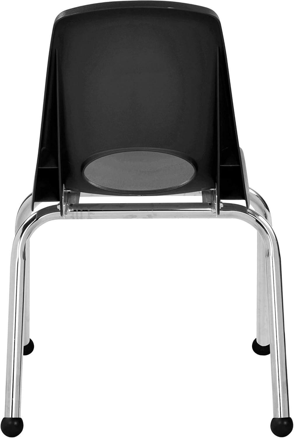 Factory Direct Partners Silla apilable, 14 pulgadas, negro