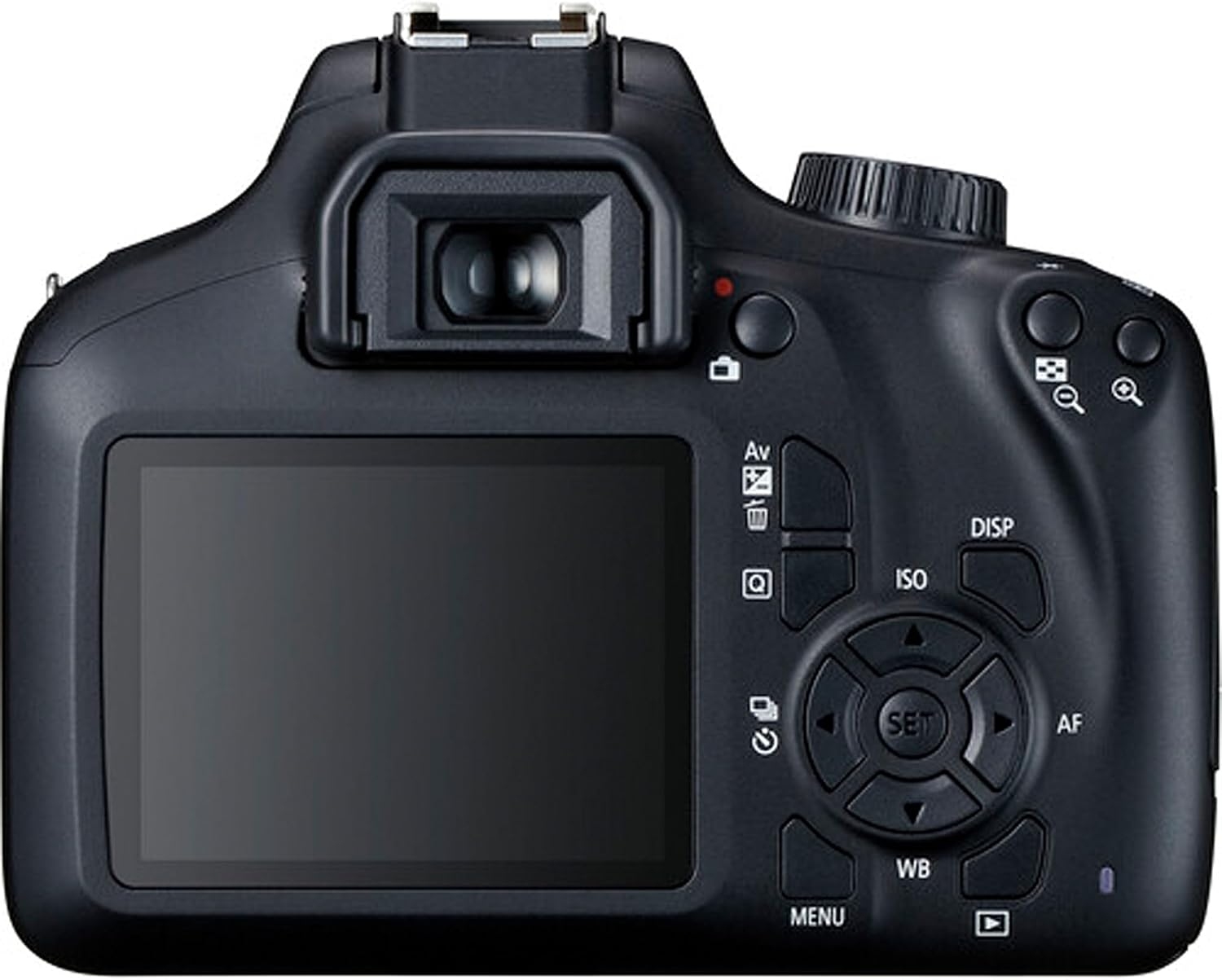 Canon Cámara DSLR EOS Rebel T100 con lente EF-S de 0.709-2.165 in f3.5-5.6 III + tarjeta de memoria de 64 GB + funda, lector de tarjetas y más