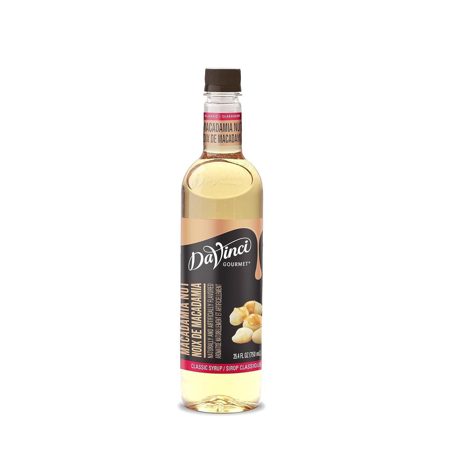 DaVinci Gourmet Classic – Jarabe de nueces de macadamia, 25.4onzas líquidas (paquete de 1)