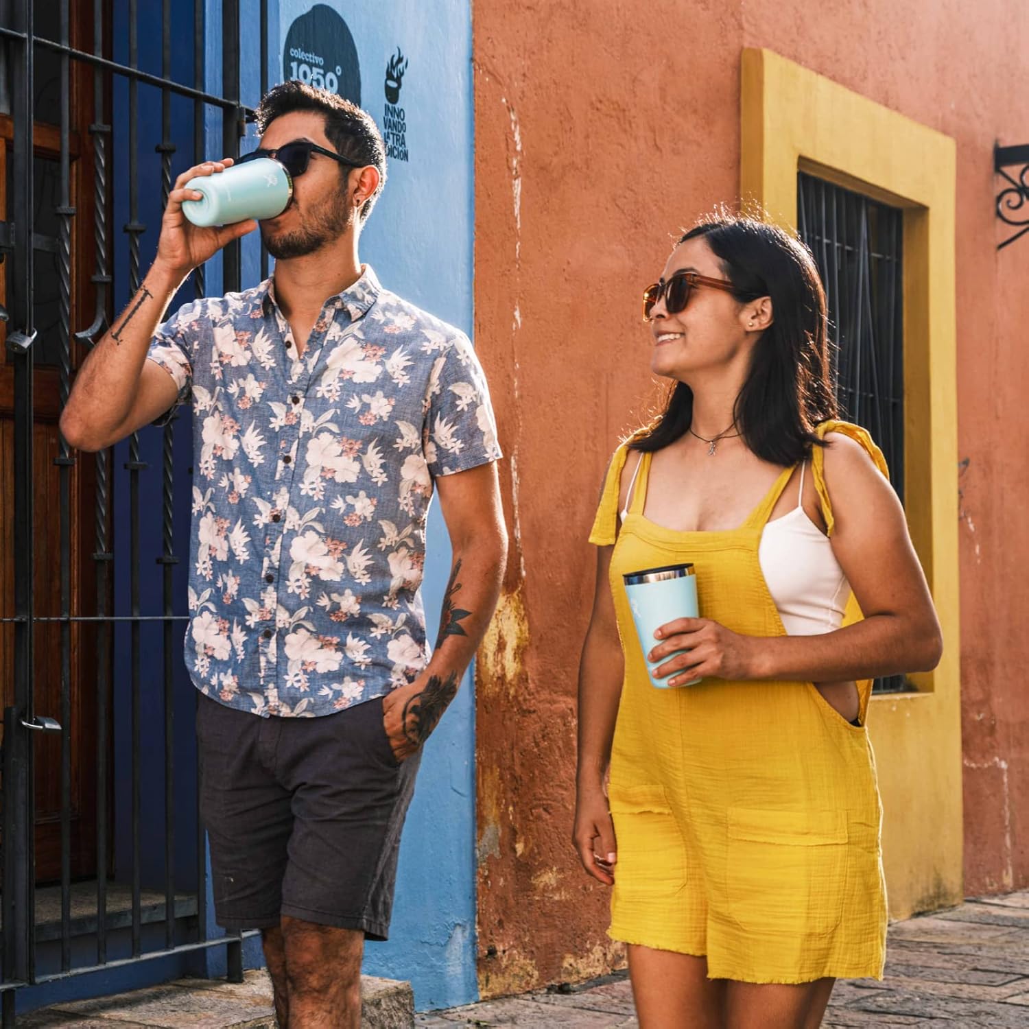 Hydro Flask Vaso de acero inoxidable con tapa y aislamiento al vacío de doble pared