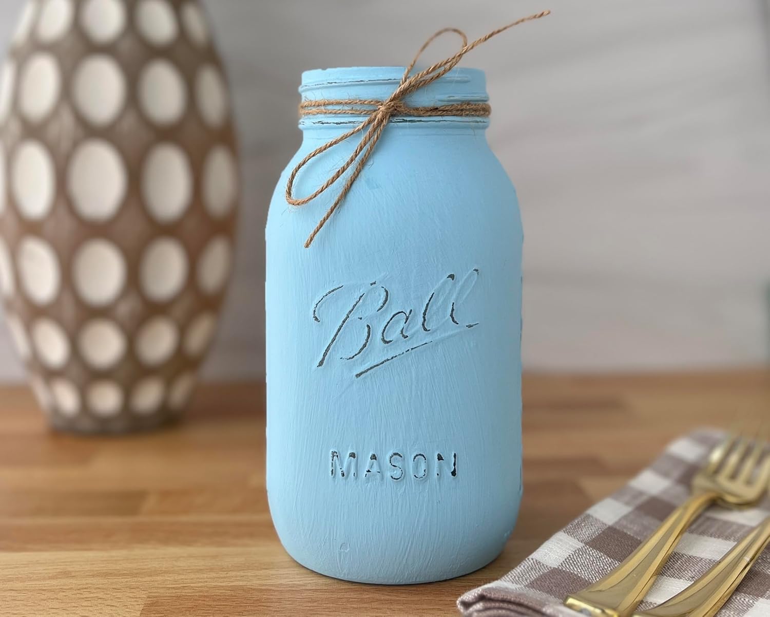 Mason Jar Centerpieces Blue, Mason Jar Centerpieces for Baby Shower Centerpieces for Tables Boy, Quart Mason Jars for Centerpieces, Mason Jars for