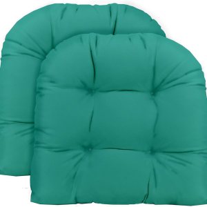 RSH Décor – Juego de 2 cojines de asiento de mimbre en forma de U para interiores y exteriores, resistentes a la intemperie, elige color y tamaño RSH Décor – Juego de 2 cojines de asiento de mimbre en forma de U para interiores y exteriores, resistentes a la intemperie, elige color y tamaño