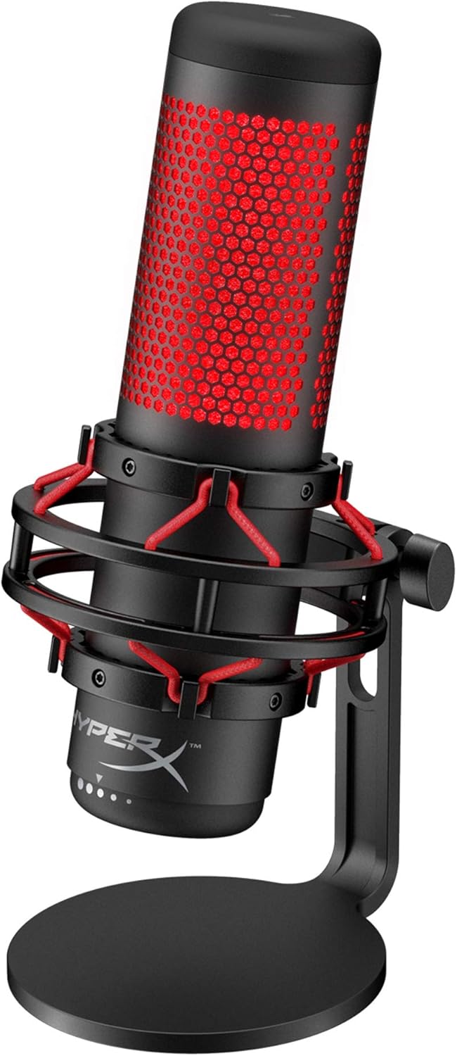 HyperX Paquete de micrófono para juegos Cloud II QuadCast con condensador USB