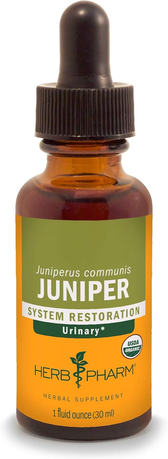 Herb Pharm Extracto líquido orgánico certificado para soporte del sistema urinario enebro 1 fl oz