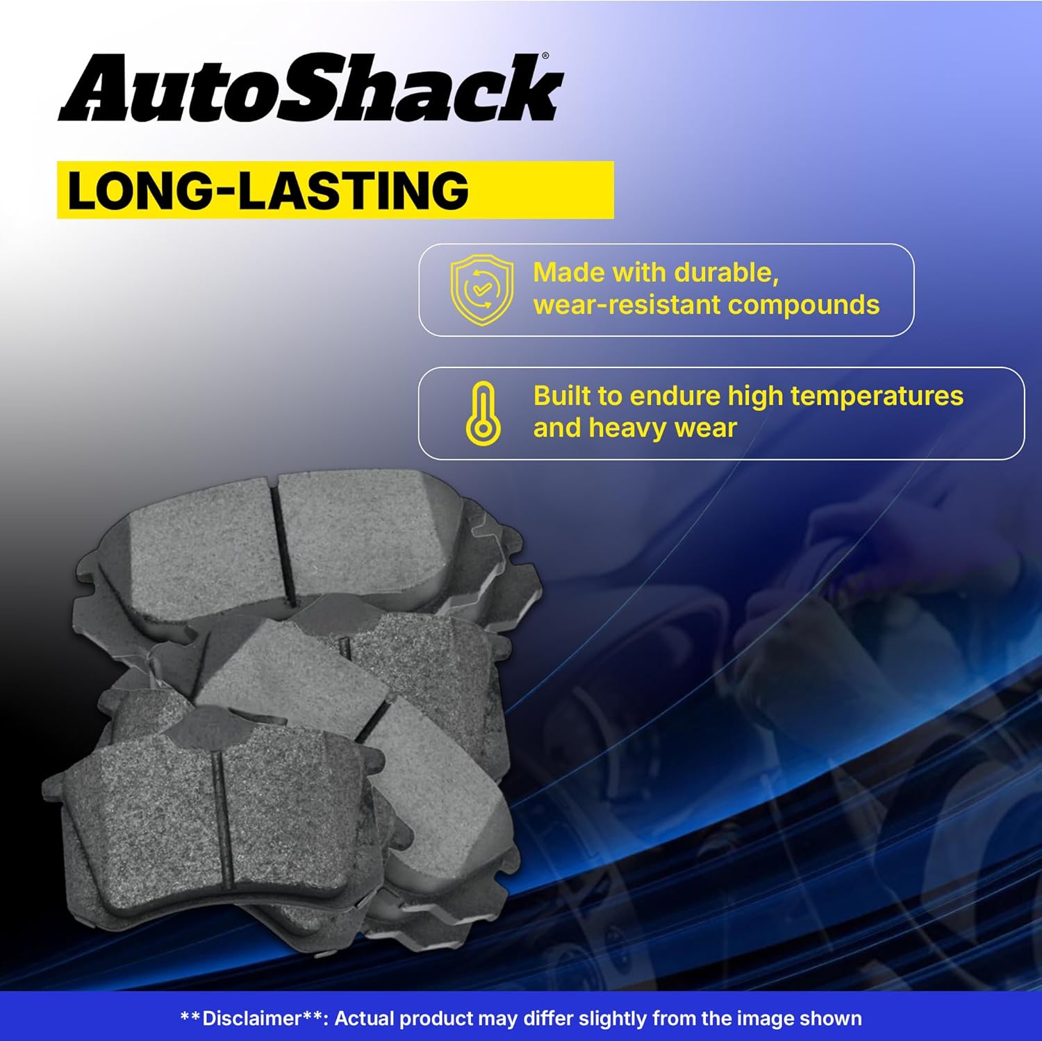 AutoShack – Juego de pastillas de freno traseras de cerámica para el lado del conductor y del pasajero para Kia Sportage Optima Magentis Amanti