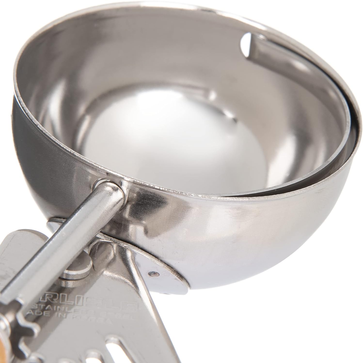 Carlisle FoodService Products 60300-20 Cuchara de acero inoxidable para control de porciones, 2 onzas, amarillo