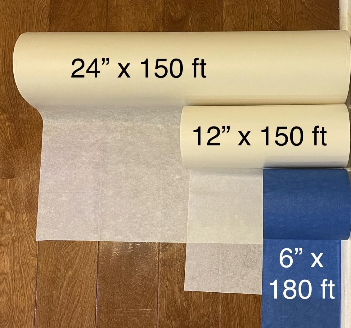 Cinta adhesiva ancha para pintar impresora 3D, adhesivo de cama de 6 pulgadas, color azul, 180 pies y 60 yardas de largo, para pintores, protección