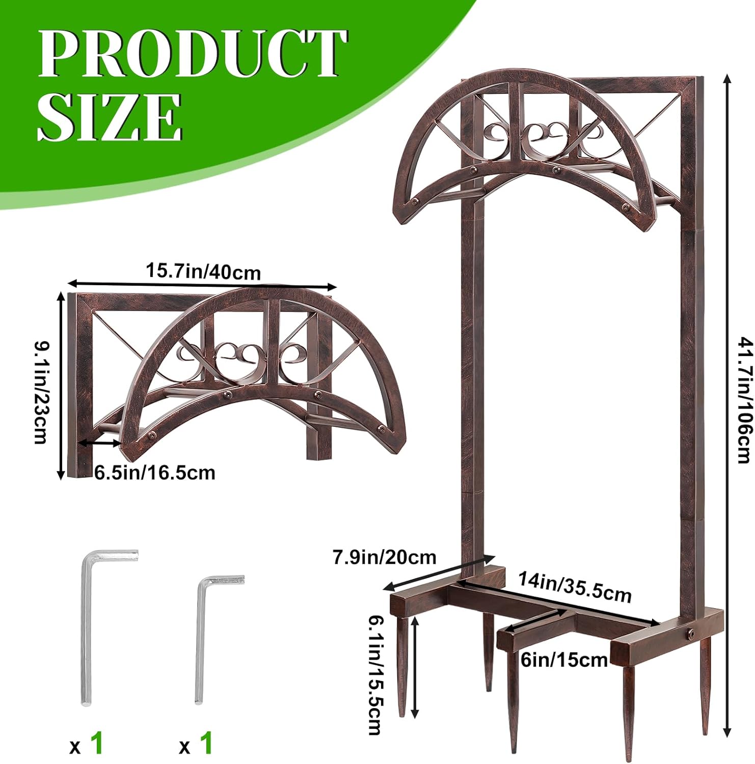 SHUONIVS Soporte para manguera de agua de jardín con 5 picos, colgador de manguera resistente mejorado independiente con capacidad para manguera de