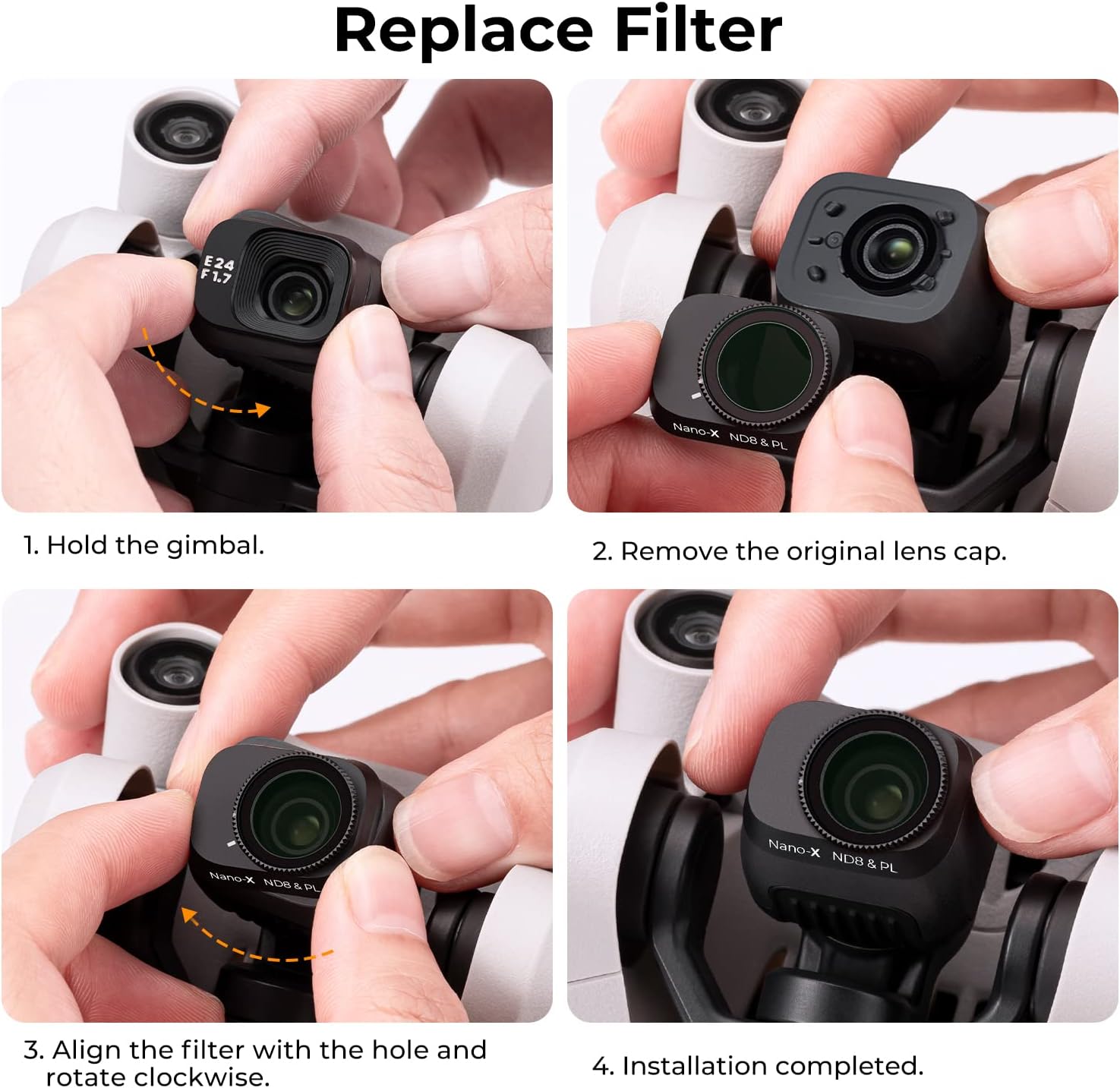 K&F Concept Filtro de protección MCUV Mini 3Mini 3 Pro, 28 filtros UV multicapa compatible con DJI Mini 3Mini 3 Pro