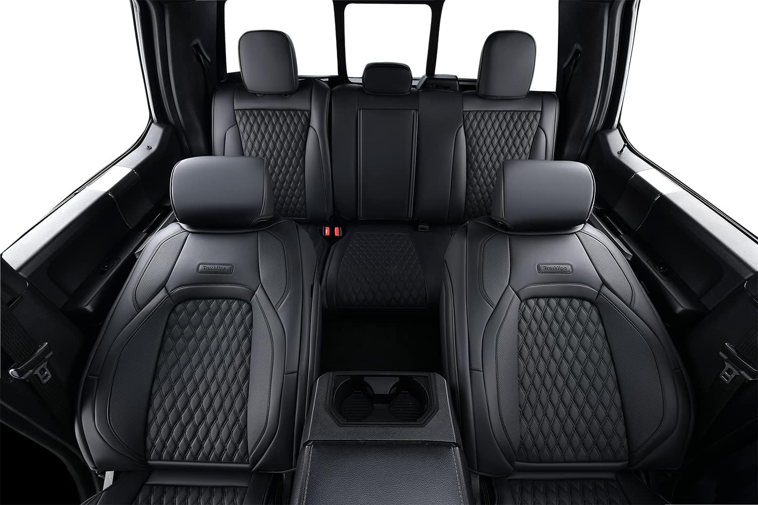 Fundas de asiento delantero F150, 2 unidades, de piel sintética, impermeables, para asientos de automóvil, accesorios para Ford, interior de camión