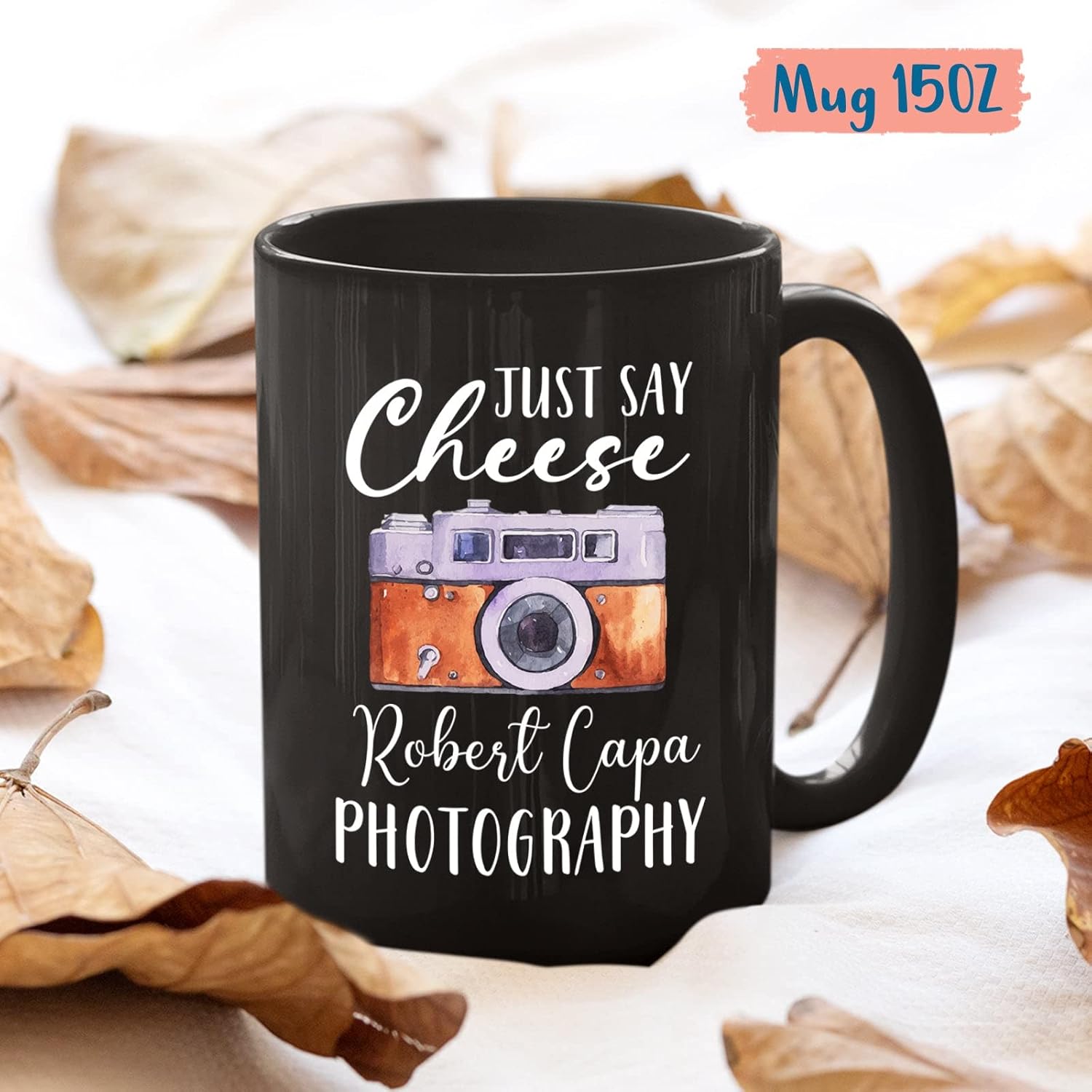 Photo Editing Cups For Photographer, Custom Just Say Cheese Photography Ceramic Mugs, Personalized Name Photography Coffee Mugs, Customized
