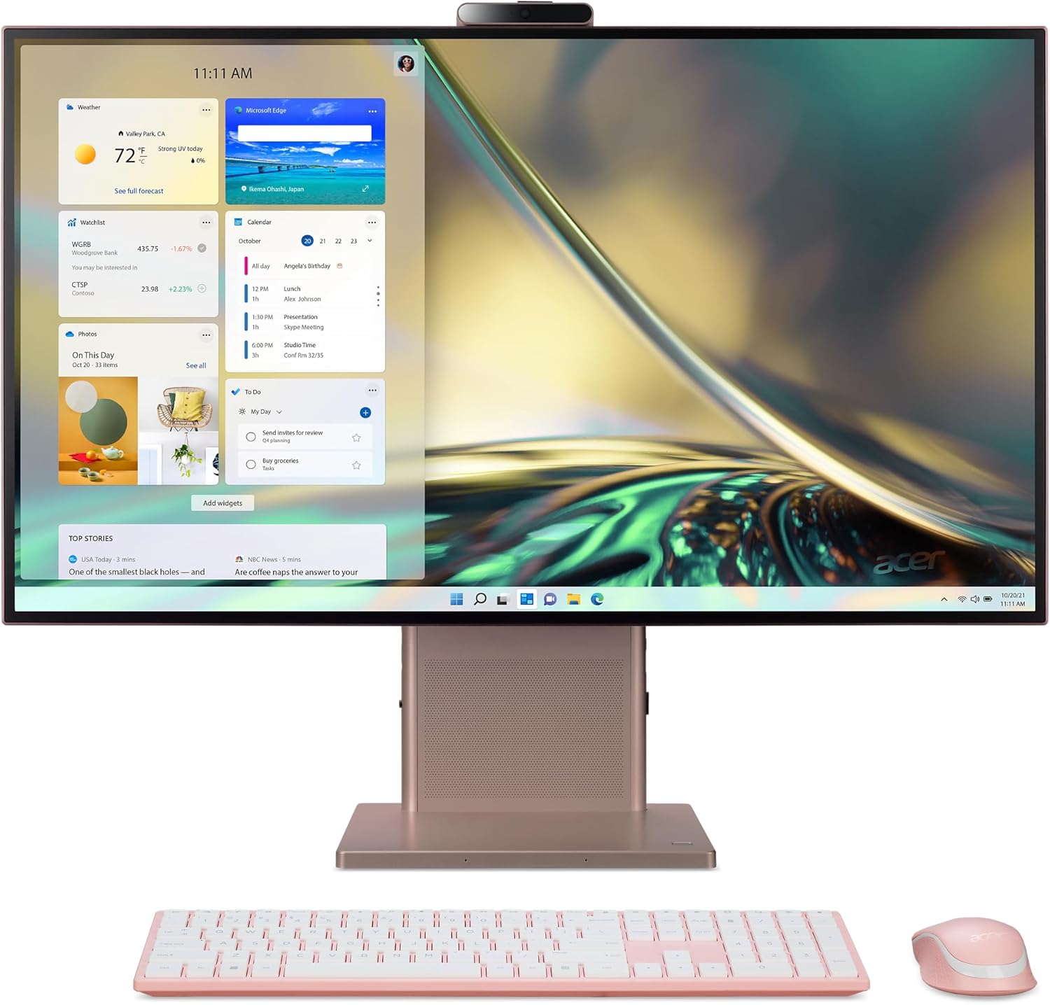 Acer Aspire S27-1755-UP11 AIO – Escritorio  Pantalla IPS WQHD de 27 pulgadas 2560 x 1440  Intel Core i5-1240P de 12 generación  Gráficos Intel Iris