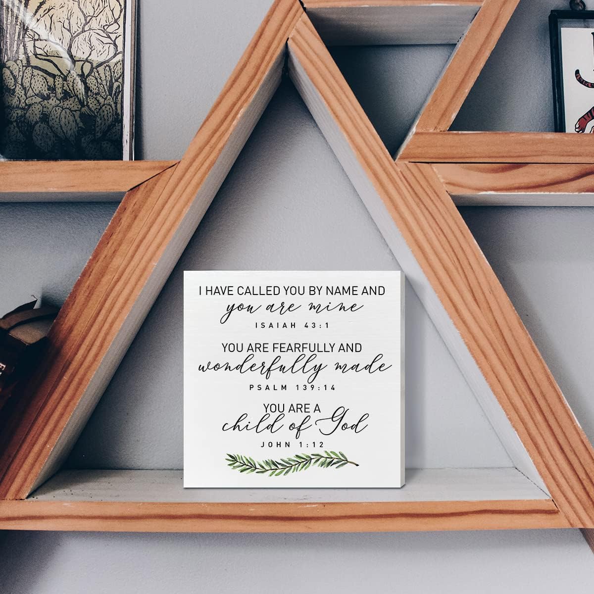 Decoración de letrero de caja de madera para escritorio de guardería, decoración de escritura de guardería con texto en inglés “Fearfully &