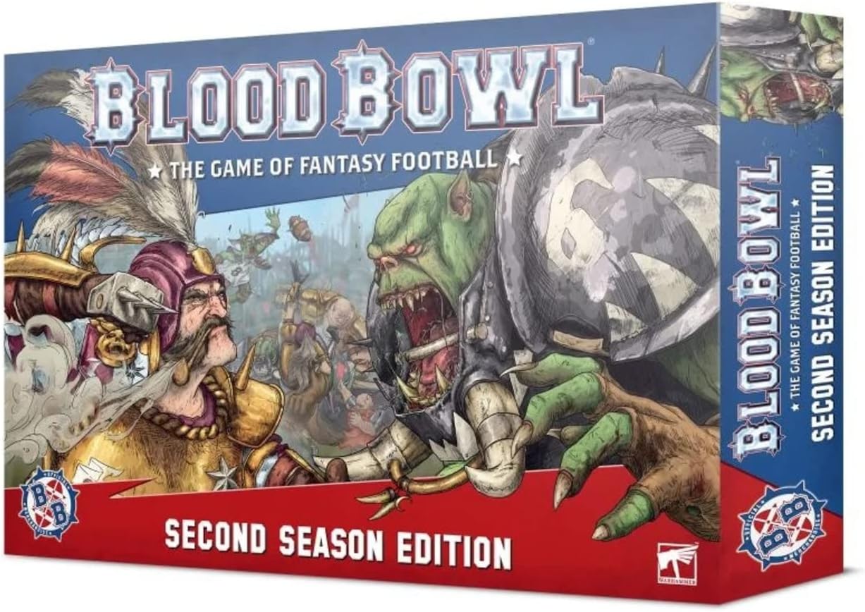 Games Workshop Blood Bowl – Juego de cajas de segunda temporada, color azul