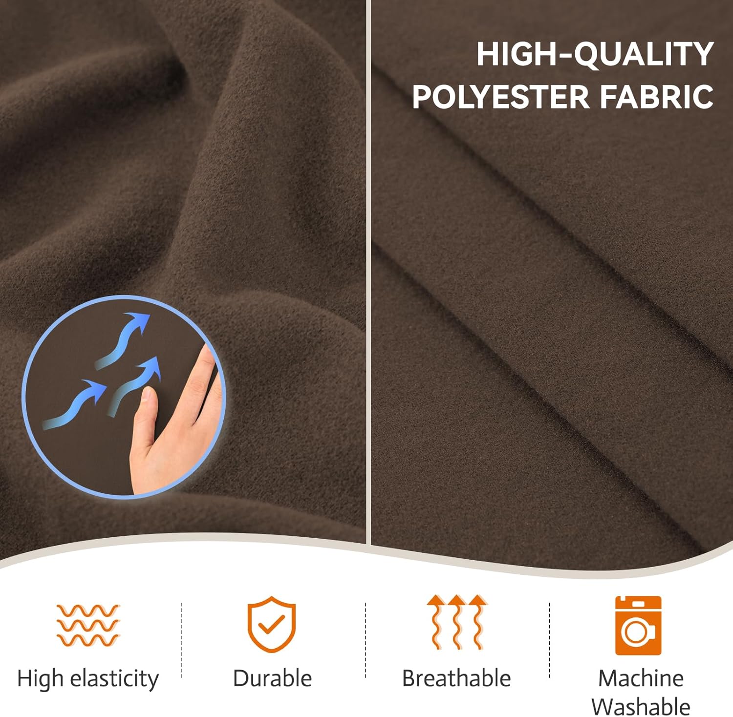 KEKUOU Fundas elásticas de 4 piezas para sofá de 3 cojines, fundas para sofá de 2024, protector de muebles para perros suave, elástico, lavable,