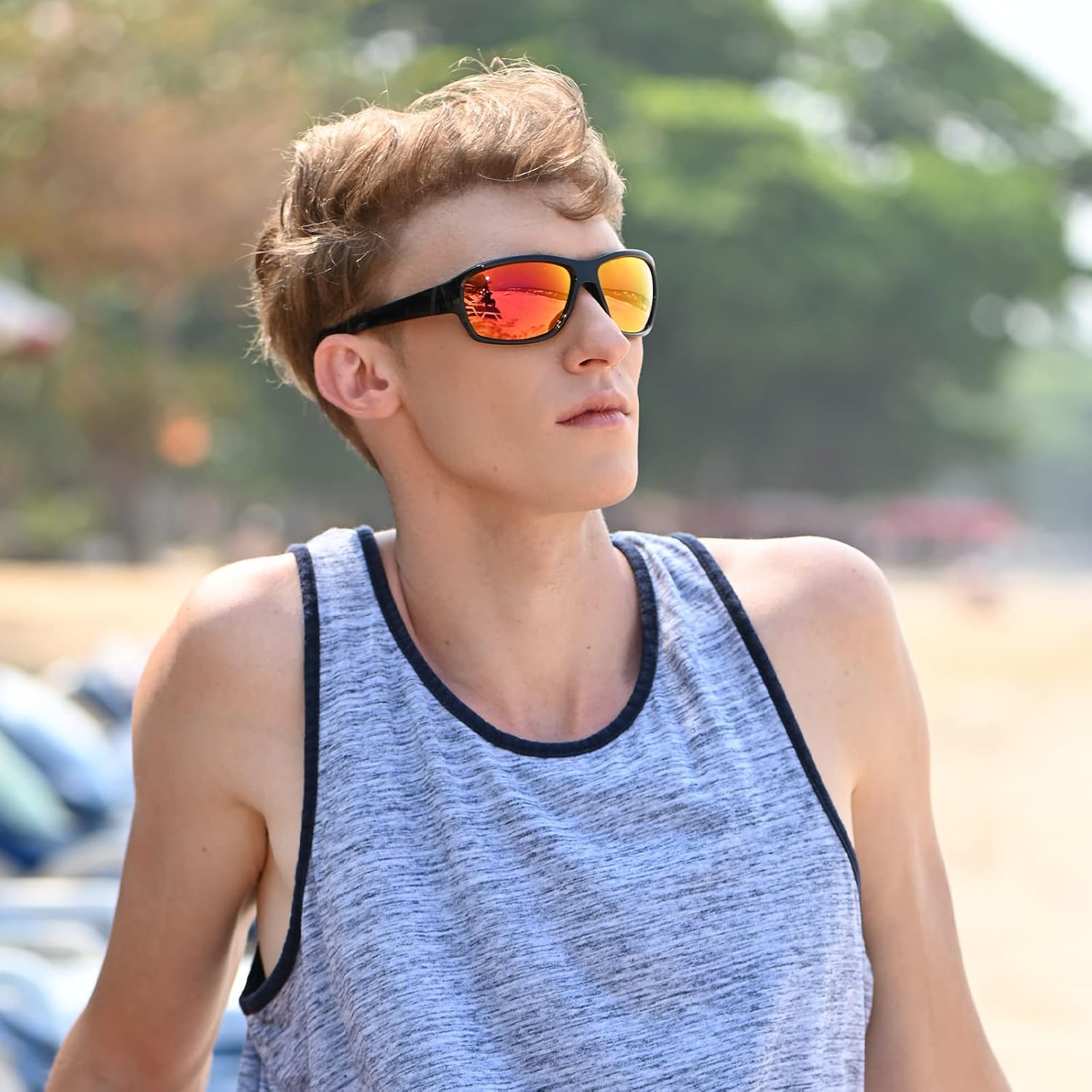Dollger Lentes de sol deportivos polarizados para hombres y mujeres, protección UV400, para correr, pesca, ciclismo, conducción, golf
