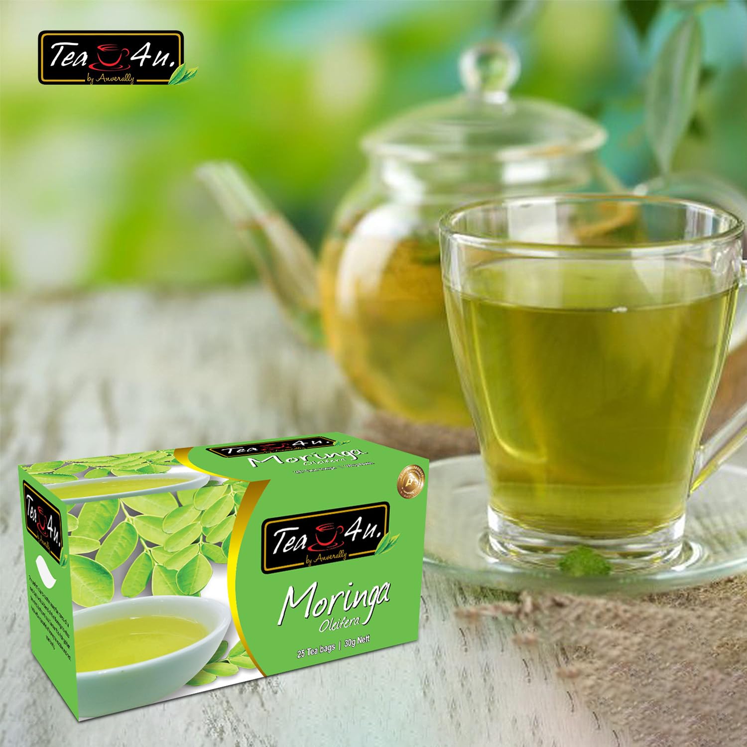 Bolsas de té, 25 unidades, de Moringa Oleifera